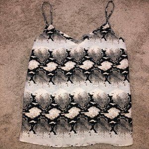 Snake Print Cami Tank Top